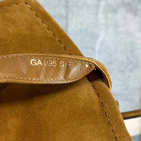 Good American Women's Amber Tan Square-Toe Ankle-Strap Block-Heel Sandals SZ 6 - Picture 11 of 11